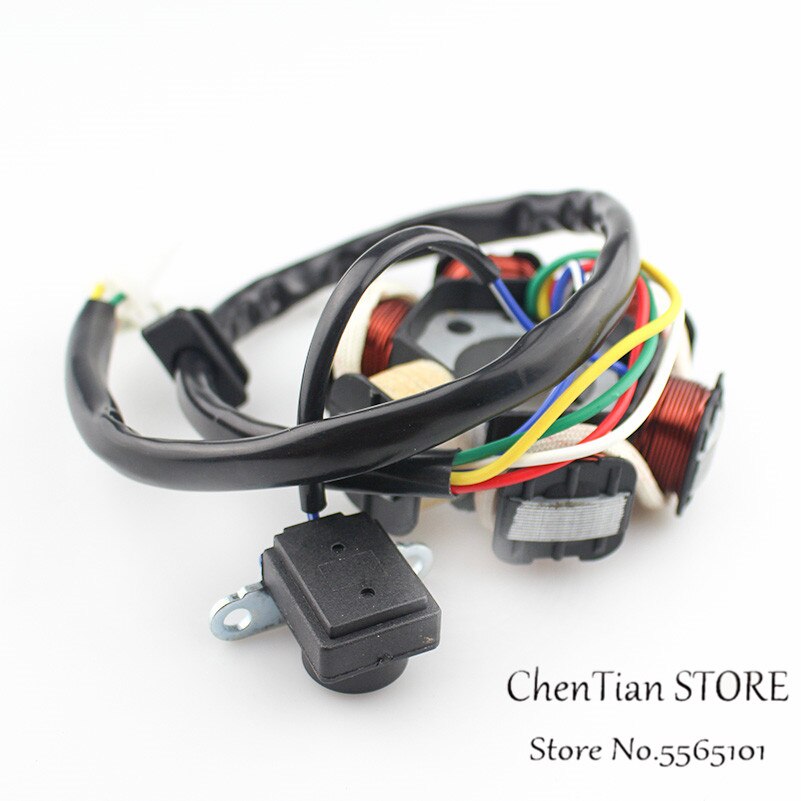 MAGNETO STATOR 6 COIL POLE GY6 50cc 110cc 125cc 150cc SCOOTER ATV GO KART LANCE ZNEN JONWAY COOL SPORTS TAOTAO ROKETA
