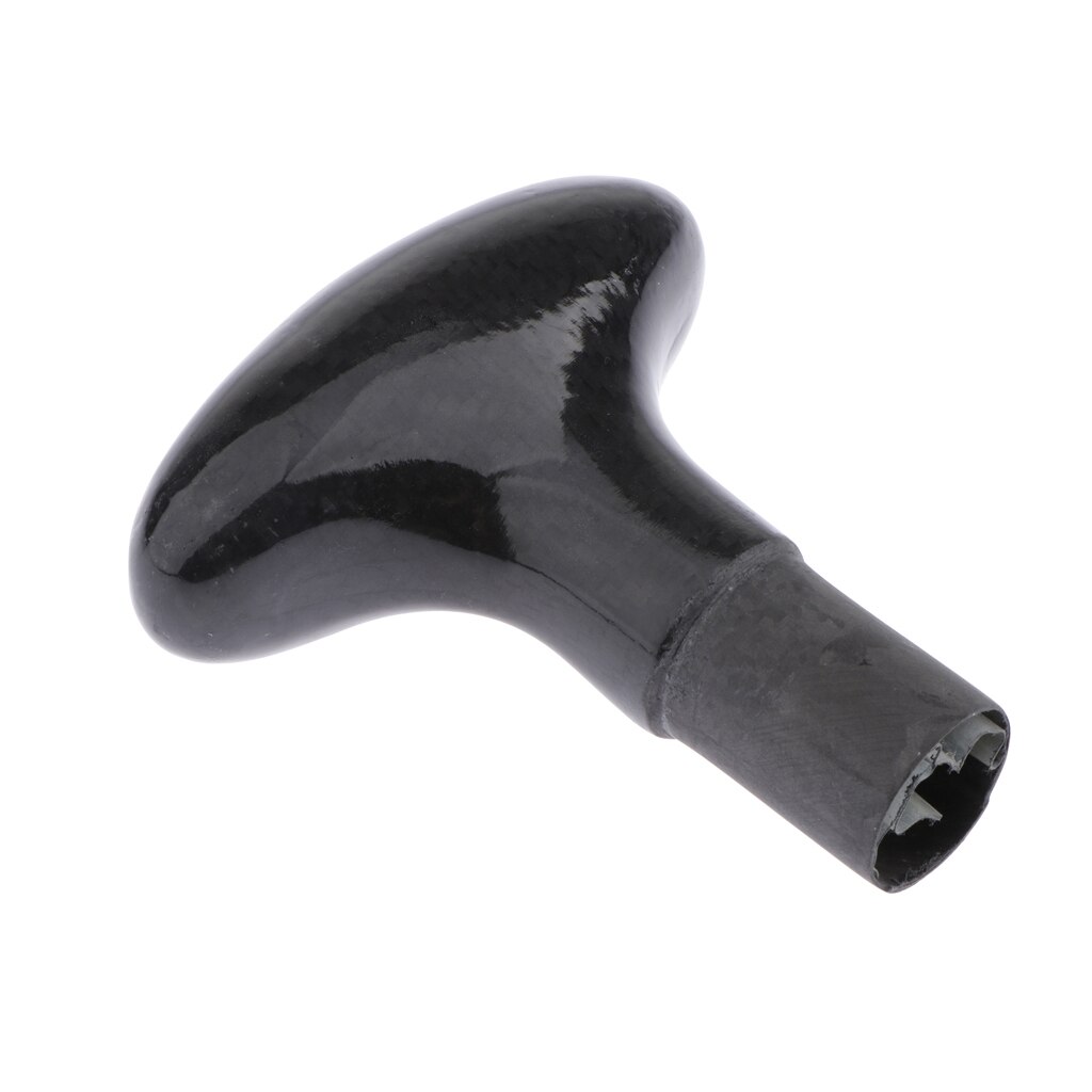 Deluxe Carbon Fiber Canoe Paddle T Handle for Kayak Boat Paddle Shaft Grip - 2.5cm Diameter