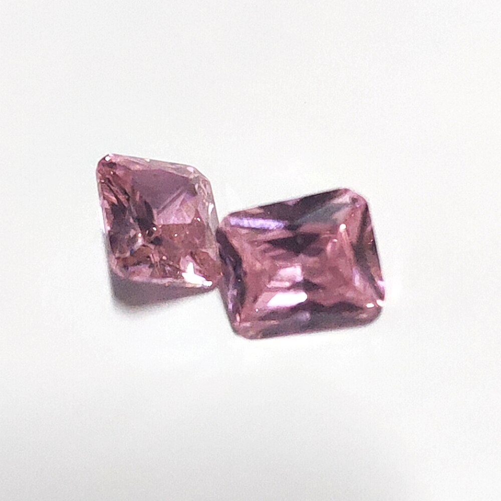 10pcs 10 Carat Luxury 10x12mm Pink Quartz Loose Gemstones DIY Created Stones Fine Jewelry Making