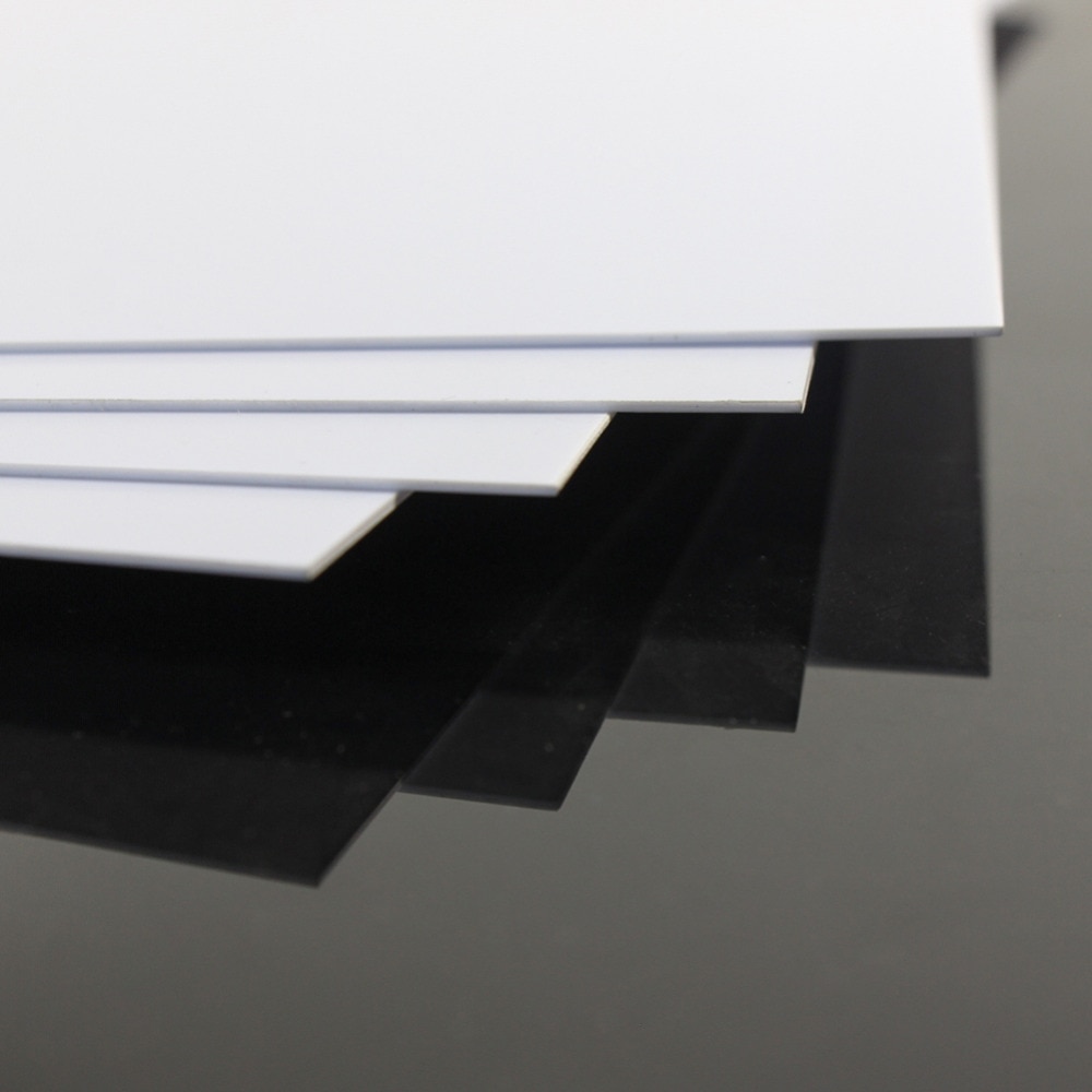 Abs 0910 4 stück 1mm dicke 200mm x 250mm abs styrolplatten weiß architektonisch