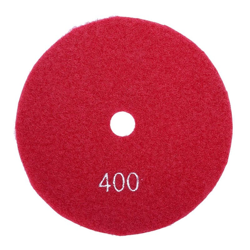 2 tampons de polissage diamant humide 5 pouces 125Mm marbre granit, grains 400 et grains 150