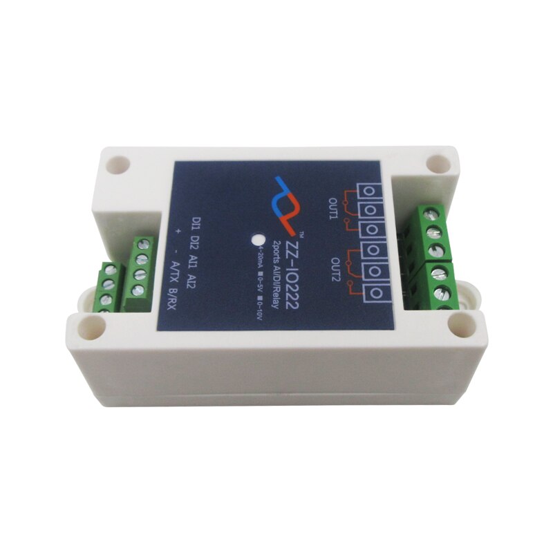 2 Relay Input / Analog Acquisition / Switch Input Module 485 Communication Flash on and Off IO222