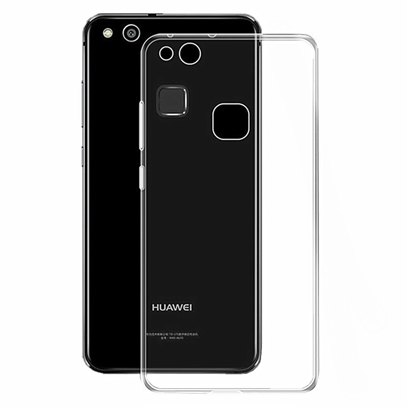 Huawei P10 Lite Silicone Soft Tpu Cover Case Voor Huawei P10lite Crystal Clear En Matte Candy Effen Kleuren Cover Terug case: Huawei P10 / Clear