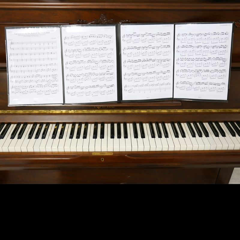 Foldable Piano Music Score Sheet A4 Size 6 Pages Treble Clef Folder Organizer PVC