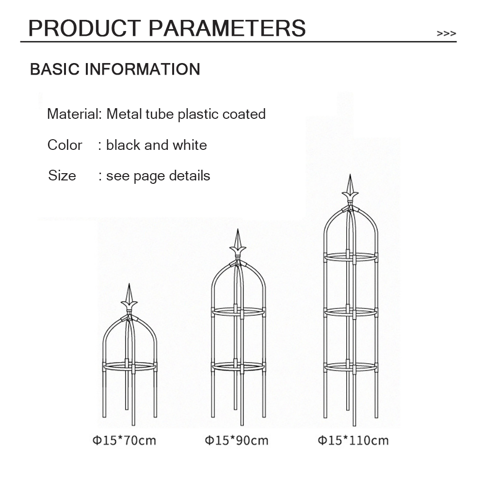 Plant Klimrek Outdoor Bloem Stand Tuin Obelisk Trellis Draagbare Plant Ondersteuning Toren Europese Bloem Stand