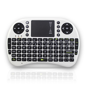 SUNGI arabe/allemand/français/thaïlandais/anglais 2.4GHz Mini sans fil i8 clavier pavé tactile AZERTY pour Android TV batterie Rechargeable: English Version / Black Color