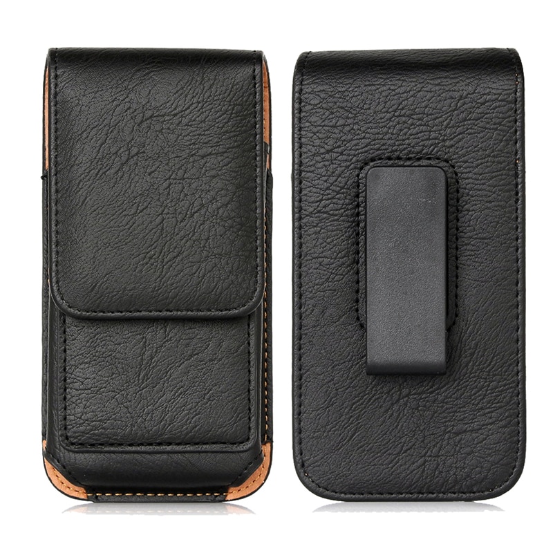 Portable Phone Bag for Google Pixel 4 4A Cover Cell Phone Belt Case for Huawei P40 Y5 Leather Pouch Holster Cover