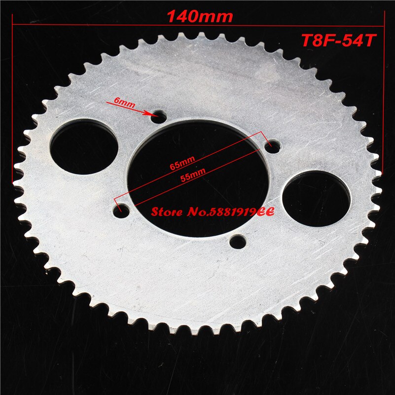 38 44 54 64 74 tann 38t 44t 54t 64t 74t t8f 35mm bakhjul mini moto atv quad dirt pit pocket bike cross 47cc 49cc deler