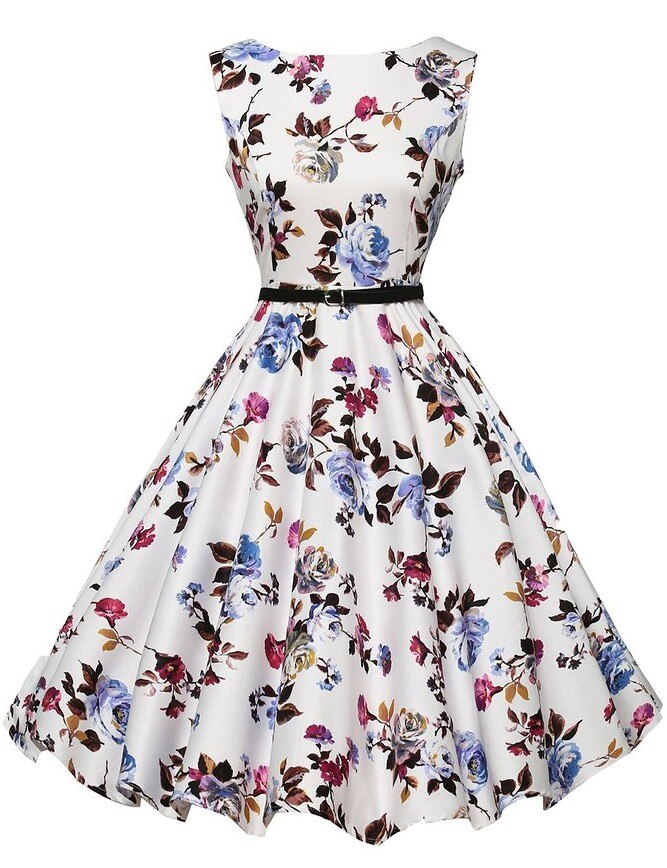 Kvinna Långärmad Klänning Elegant Polyester