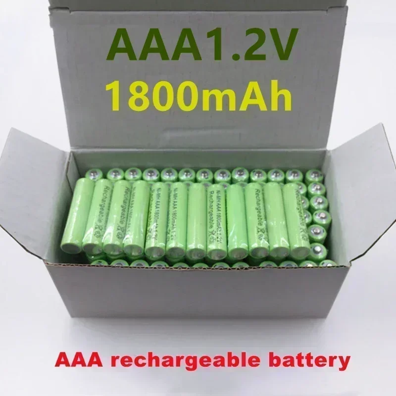 1~96PCS 100% Original AAA 1800 mAh 1.2 V rechargeable battery AAA 1800 mAh Ni-MH rechargeable 1.2 V 3A battery