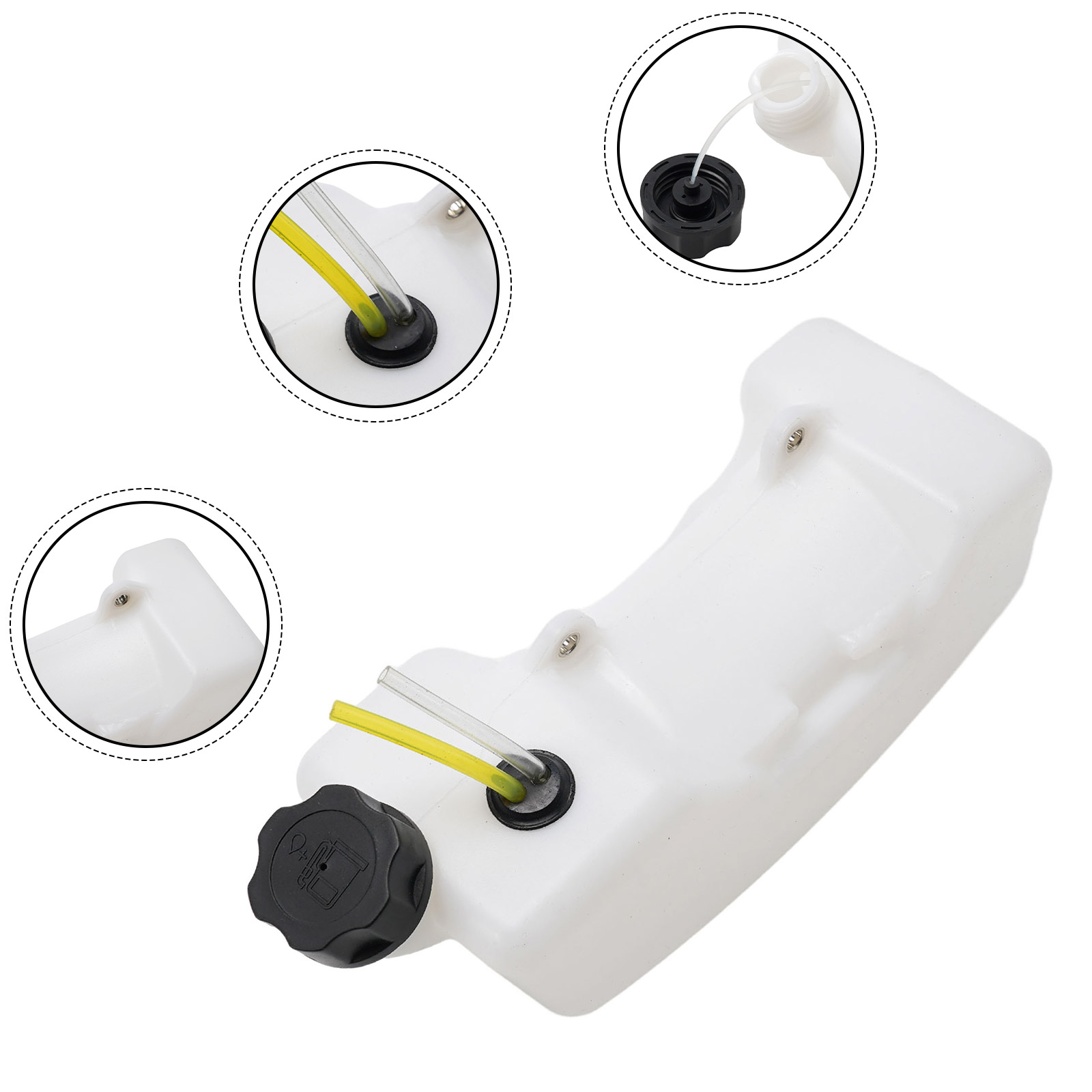 With Cap Fuel Tank Brush Cutter Garden Supplies Gasoline Lawn Mower Outdoor Parts Replacement For 43cc 49cc 52cc 55cc