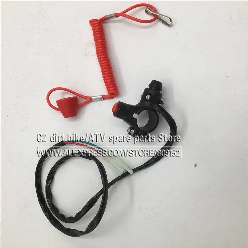 Engine Urgent Emergency Kill Stop Switch Closed Safety Push Button for 2 stroke Pocket Mini Dirt Bike ATV Quad