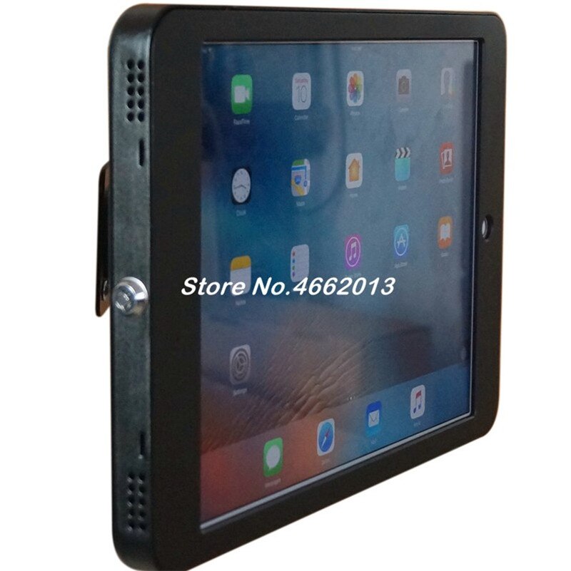 for iPad pro 12.9" security wall mount with anti-theft enclosure display lock holder mounting bracket support on shop hotel