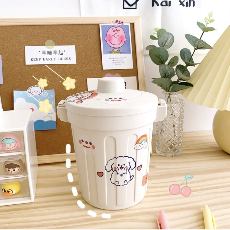 SchöNe Hause Junge Gir Container Schreibtisch Eimer Kunststoff Stift Halfter Organizer Schüler Schreibtisch Studie Liefert Büro Dekoration