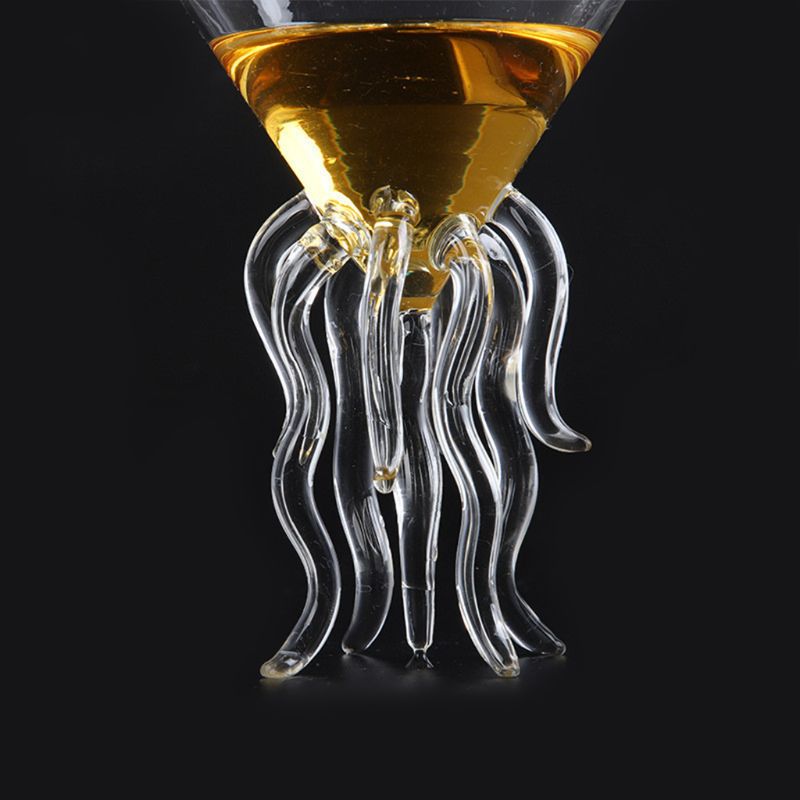 Pieuvre verre à Cocktail Transparent méduse verre coupe jus verre