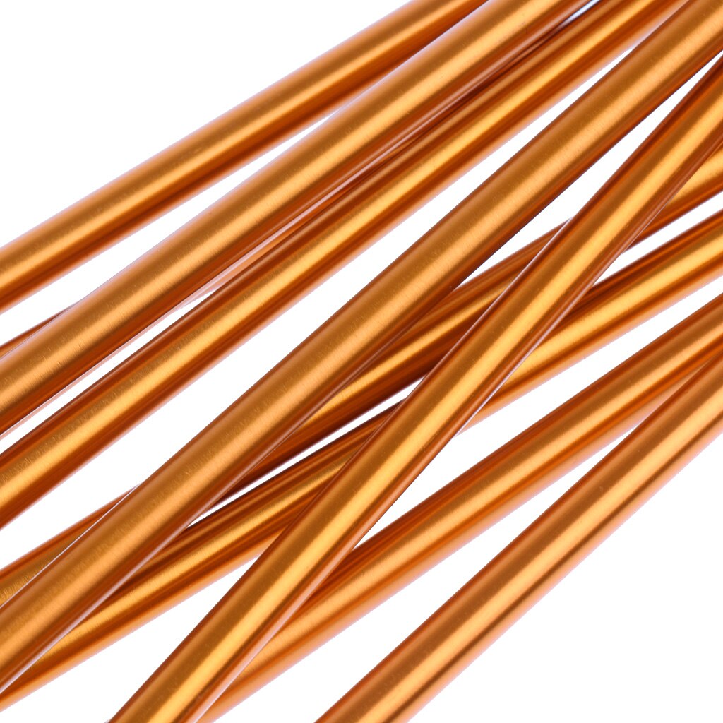 Lightweight Durable Aluminum Alloy Pole Camping Tent Awning Frame Replacement 355cm Φ8.5mm Yellow