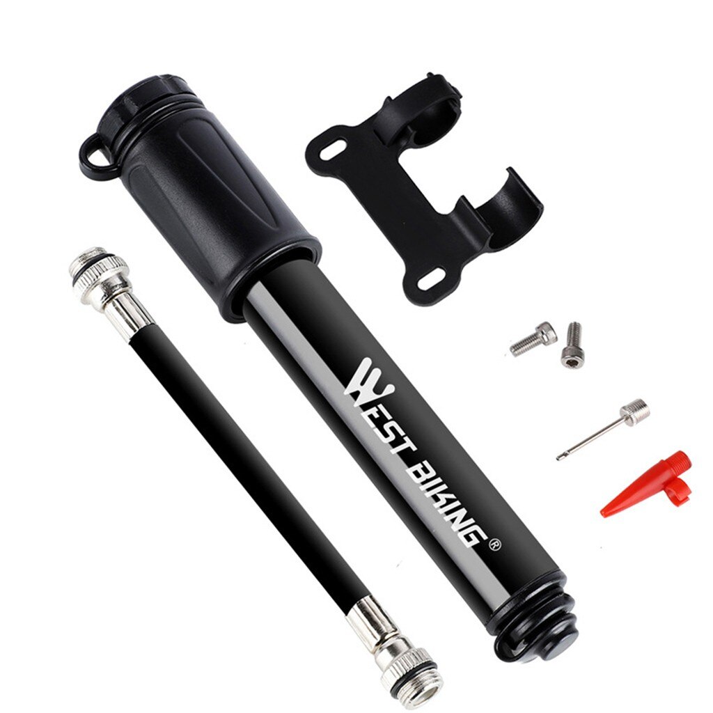 Tragbare Fahrrad Pumpe Mini Hand Pumpe Radfahren Luftpumpe Ball Spielzeug Reifen Inflator Schrader Presta Ventil Mtb Mountainbike Pumpe einstellen #3