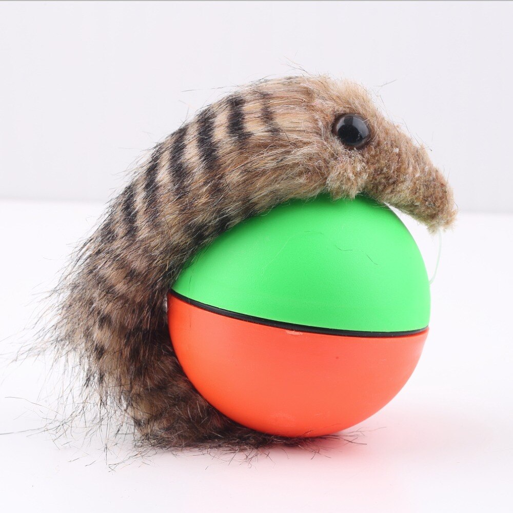 populaire chien chat belette motorisé drôle boule roulante animal de compagnie enfants Chaser saut amusant mobile jouet directe directe