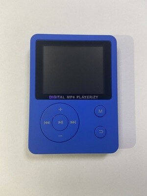 Mp4 Player 1.8" LCD Screen MP4 Player Radio Mini USB Music Player Walkman Photo Viewer EBook Recording Music Support Card: Blue