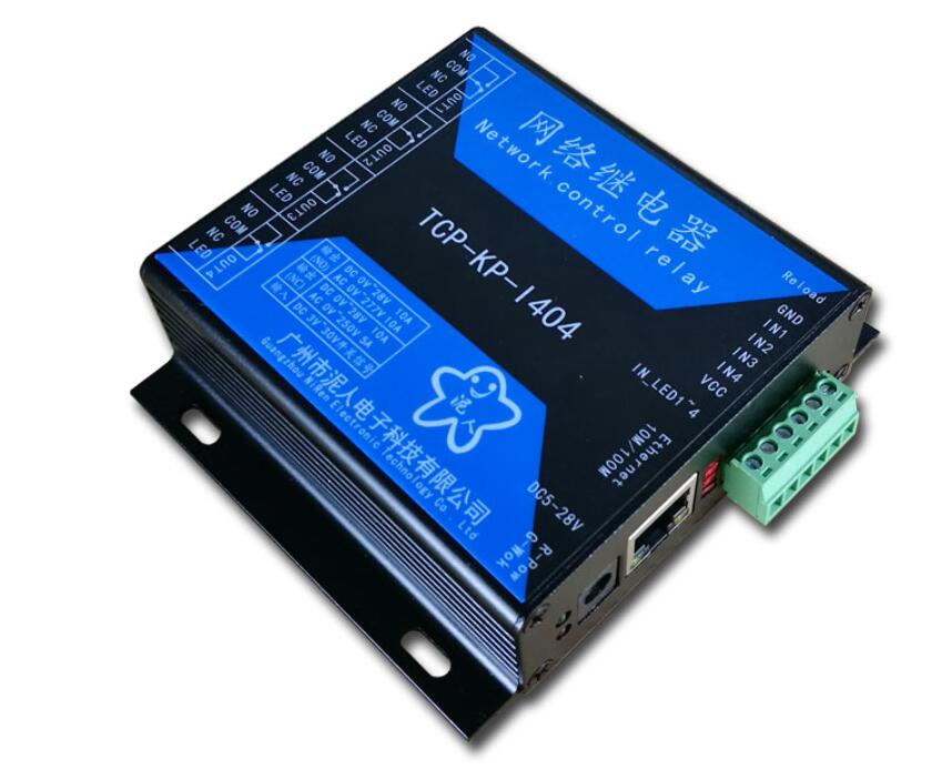 Industrial grade 4ch network relay switch module Ethernet relay remote network switch 4channel isolated input