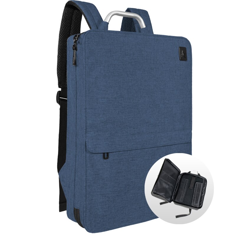 CAI Impermeabile 14 da 15.6 pollici Del Computer Portatile Zaino Uomini/Donne di lusso Sottile Sacchetto di Scuola zaino Da Viaggio di Affari di Stile di Modo bookbag: 7345 Blue