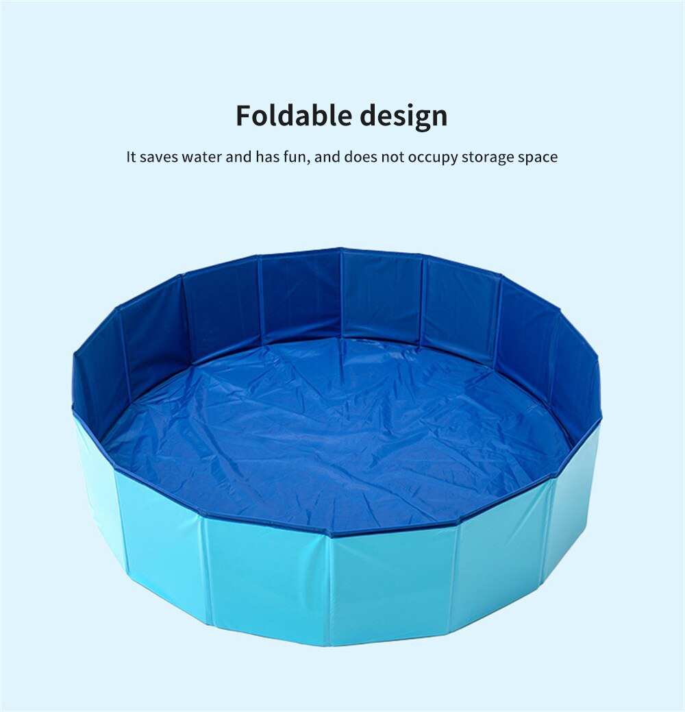 Portable Dog Swimming Pool Foldable Pet Dog Bath Pool Pet Bath Swimming Tub Collapsible Pet Bathing Tub for Dogs Cats Pet Shower