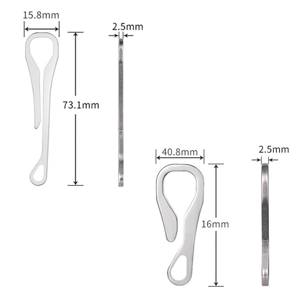 Outdoor Riem Clip Sleutelhanger Draagbare Broekzak Clip Sleutelhanger Opknoping Gesp Sleutel Dangler Pack