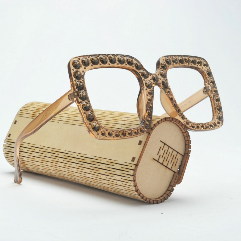 Crystal frame female reading glasses retro hyperopia anti-fatigue diopter farsightedness ladies reading glasses NX