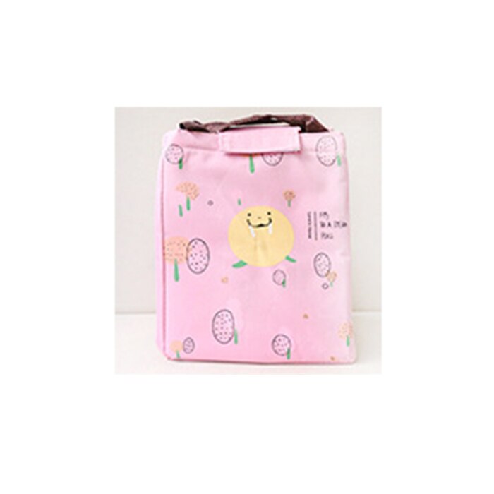 Waterproof Lunch Bag for Women kids Men Cooler Lunch Box Bag Tote canvas lunch bag Insulation Package Portable: Black