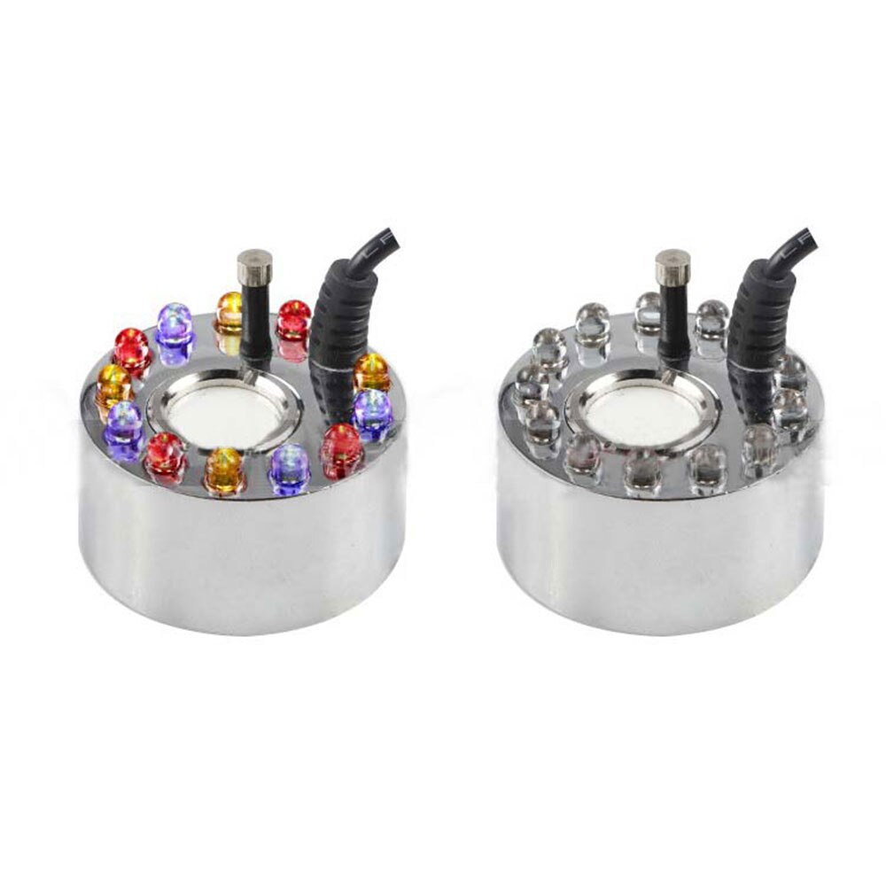 Brumisateur Ultrasonique à Lumière Colorée à 12 LED, Fontaine D'eau, Atomiseur D'étang, Humidificateur D'air, Outil De Pulvérisation D'extérieur Pour Jardin