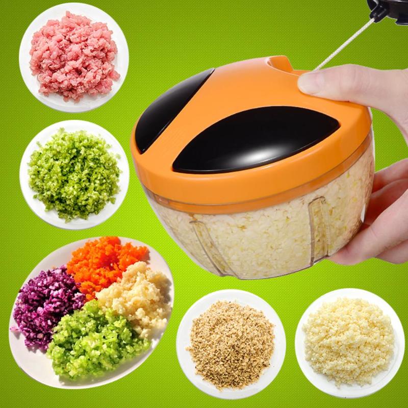 Manual Fruit Vegetable Meat Chopper Hand Pull Food Cutter Onion Nuts Grinder Portable Mincer Shredder Kitchen Tools