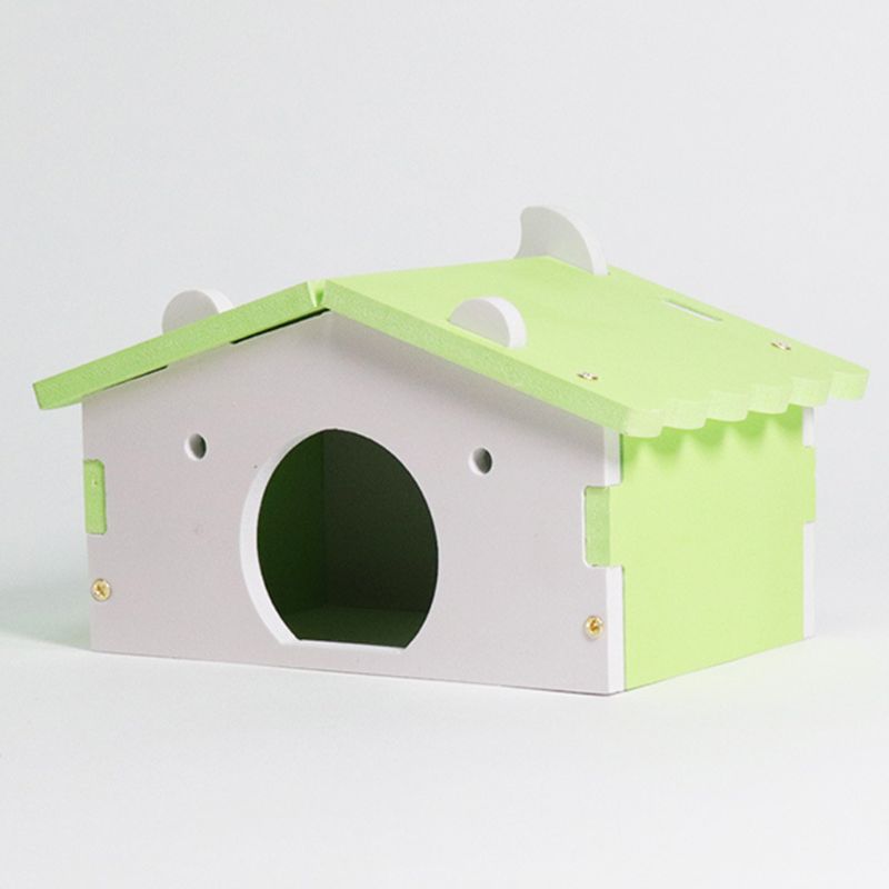 Hamster husbure til rotte mus sjov hamster reden villa farverig træ seng hus