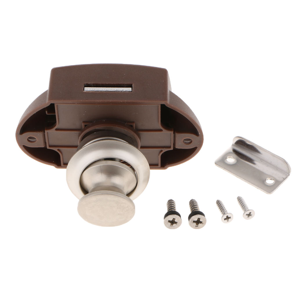 White Caper Car Push Lock Cabinet Drawer Latch Button Locks White Caper Car Push Lock Cabinet Drawer Latch Button Locks