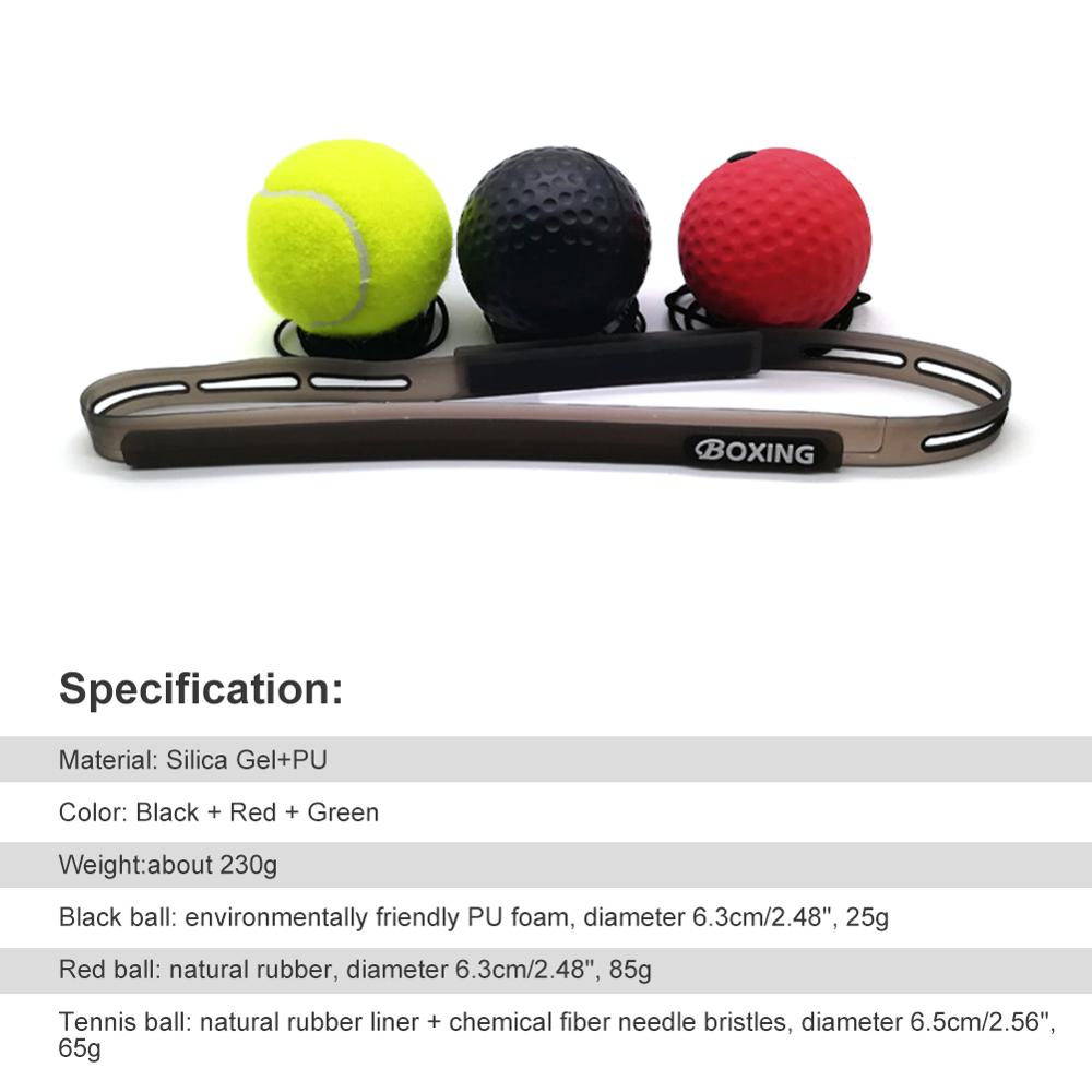 Exercise Equipment Accessories Kick Boxing Reflex Ball Head Band Fighting Speed Training Punch Ball Muay Tai MMA Training Indoor