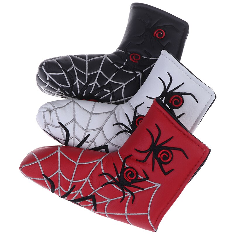 Putter Cover Headcover Voor Blade Golf Putter Golf Driver Head Cover Spider Silver Web Hoofd Stofdicht Covers