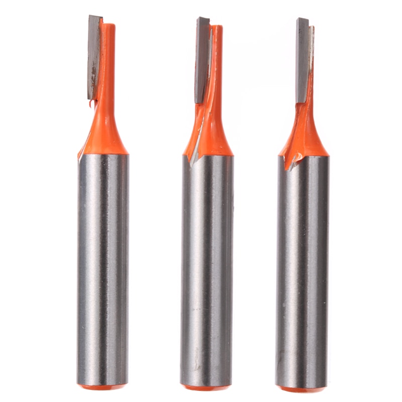 Router Bit Cutter Cnc Houtbewerking Schoon Bit 8Mm Shank Straight Single Fluit Bits Hout Frees Groef Snijden Router bits