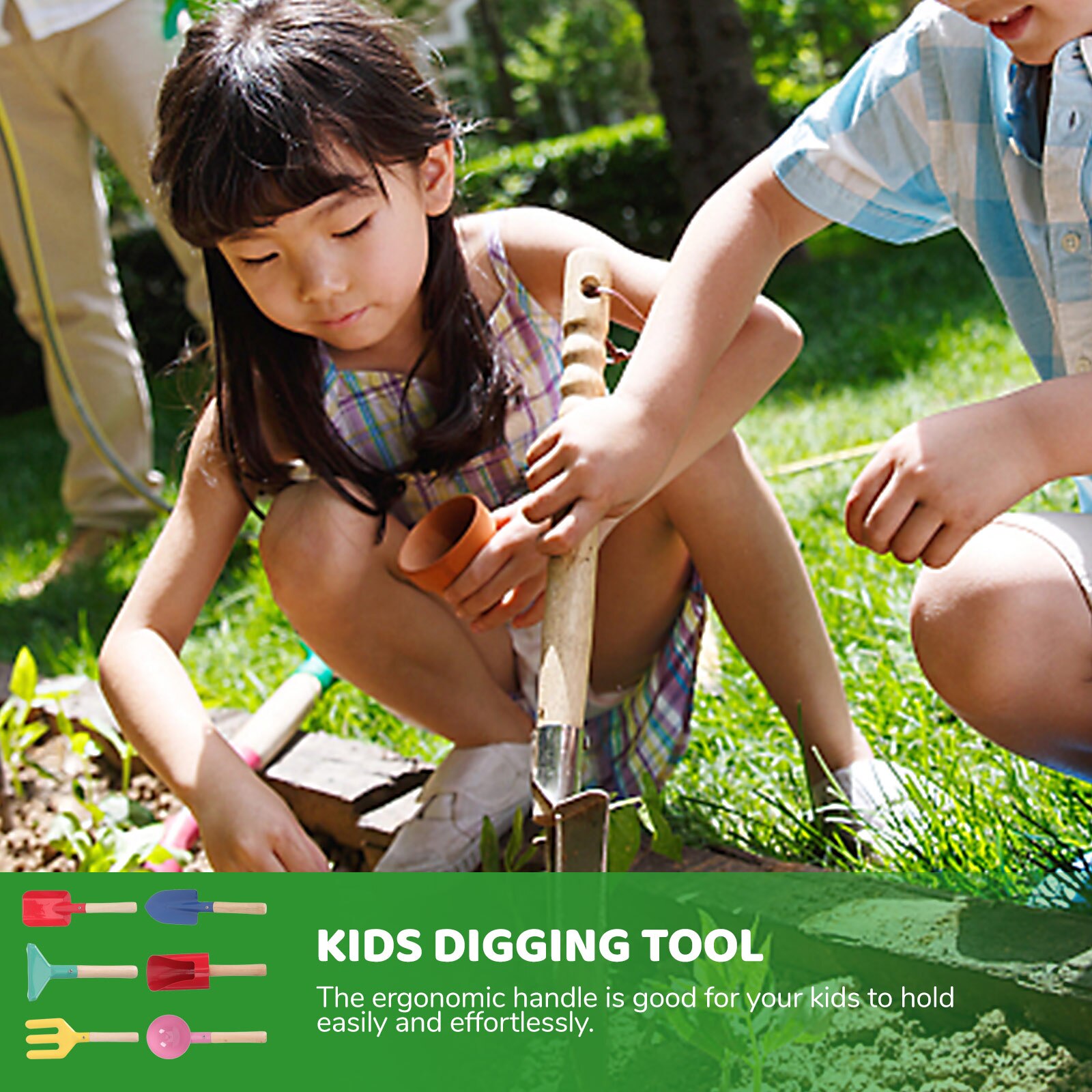 1 set di strumenti per scavare i bambini strumenti per piantare i bambini pala a mano strumenti per allentare il terreno per giardino esterno