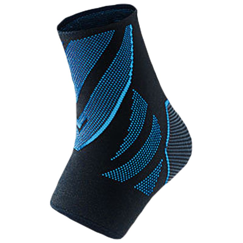 Manchon de soutien élastique en tricot de Compression de cheville pour les chaussettes de récupération de blessures: Bleu / M