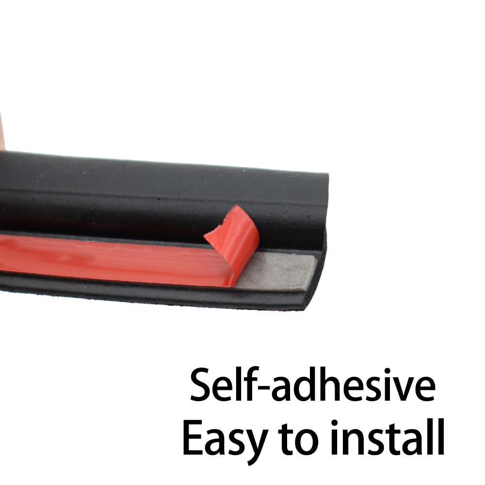 Striscia di tenuta universale per auto tipo Z da 2 m Guarnizione adesiva Trim Isolamento acustico Pilastro Cruscotto Protezione elastica Impermeabile