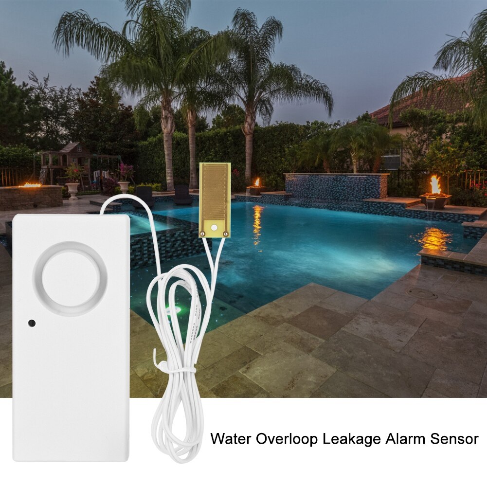 120dB Security Water Overloop Leakage Alarm Sensor Water Level Alarm System Water Sensor
