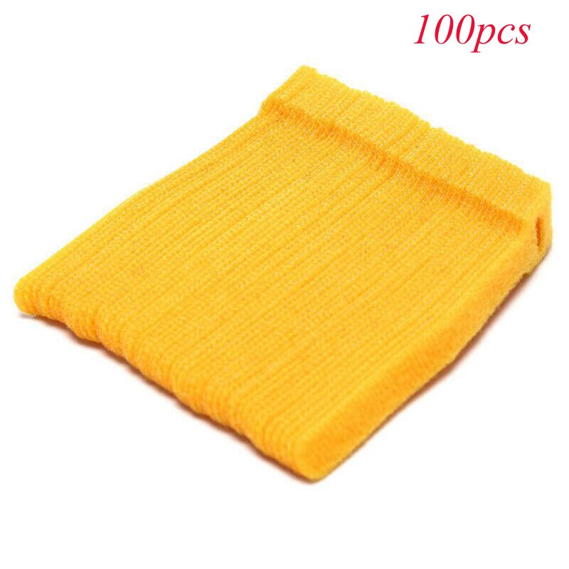 50 pièces/100 pièces sangles de câble attaches de câble réutilisable noir câble cordon Nylon sangle crochet boucle cravates bien rangé organisateur outil plusieurs couleur: 03 100pcs