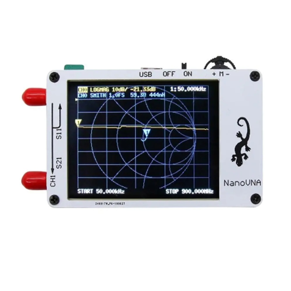 Analyseur d'antenne numérique portatif, écran tactile, nas Vector Network, 50KHz-900MHz, HF VHF UHF, mesure des ondes stationnaires