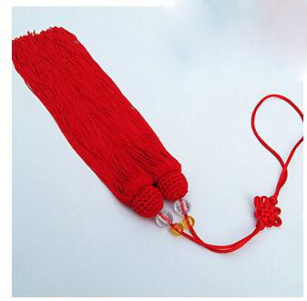 long sword ear knife mulan fan sword knot sword spike red/yellow: middle style red