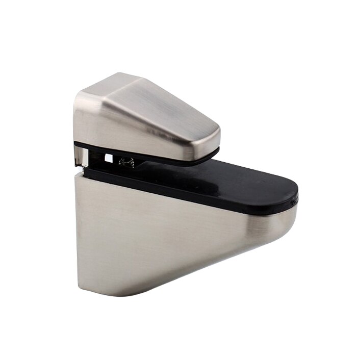 No Hole Zinc Alloy Adjustable Shelf Brackets for Glass Shelves Wood Shelves Fittings