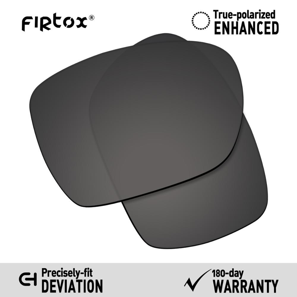 Firtox True UV400 Polarized Lenses Replacement for-Oakley Deviation OO4061 Sunglasses (Compatiable Lens Only) - Multiple Colors: Black-Polarized