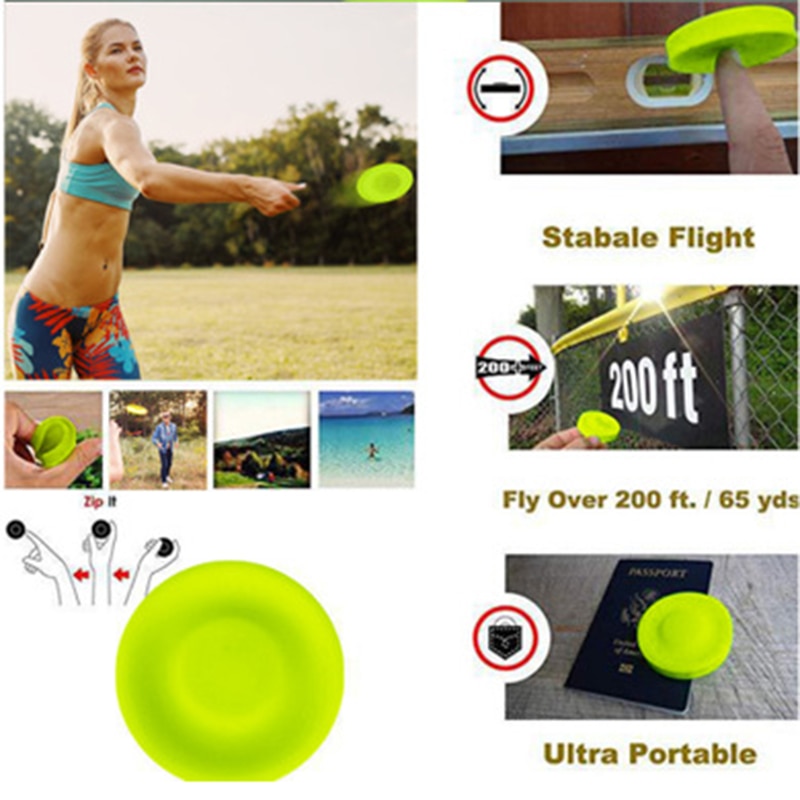 mini flying disk frisb silicone disc game parent-child interactive sports outdoor sports flying saucer fingertip toy