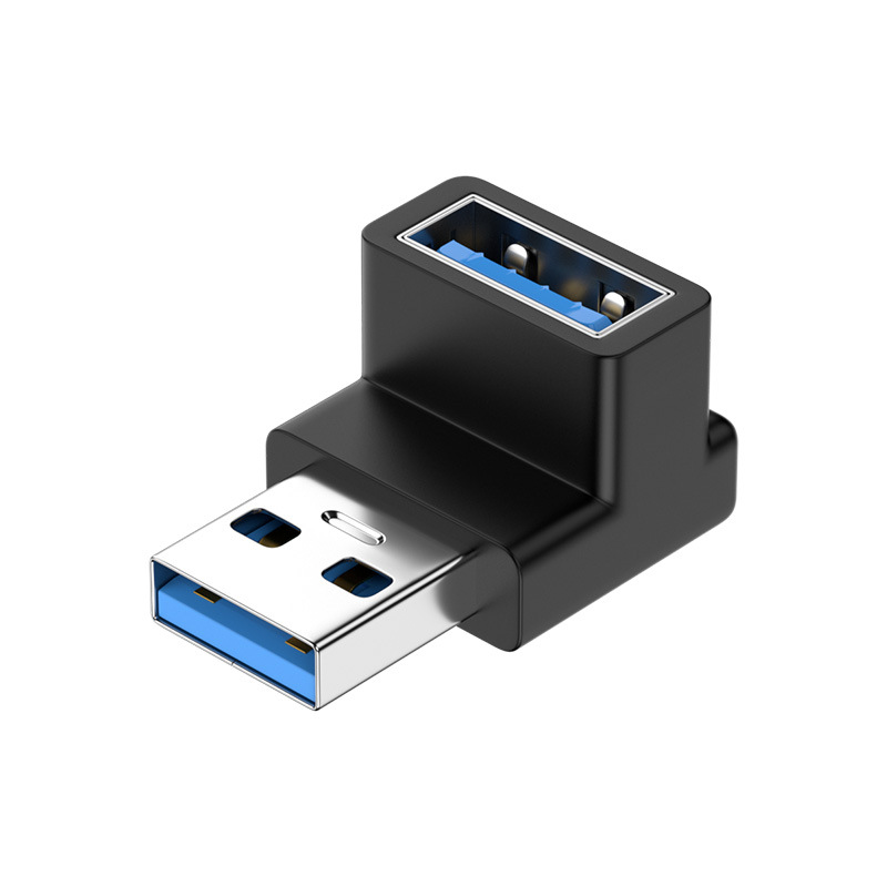 180 Degree Elbow USB C Adapter Type C USB C OTG Converter U Shape USB 3.0 Type C Charging Data Cable Adapter Phone Connector: Yellow