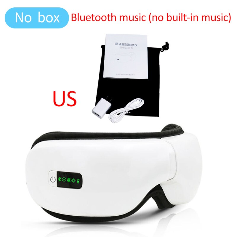 Wibracyjny masażer robić oczu Bluetooth elektryczny masażer okolic oczu zmęczenie zmarszczek łagodzi masaż na podczerwień kompresja powietrza: 263 bez pudełka US