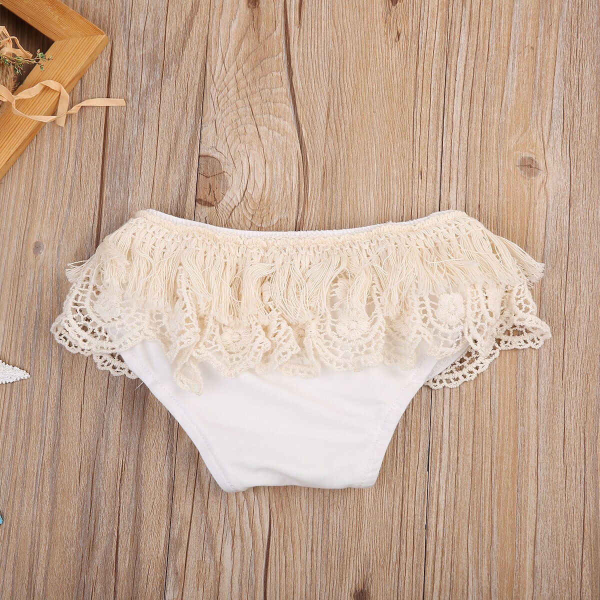 Baby Girl Tassels Ruffle Shorts Pants Bloomers Diaper Cover Clothes Outfit Sets Bebes Clothes 0-24M