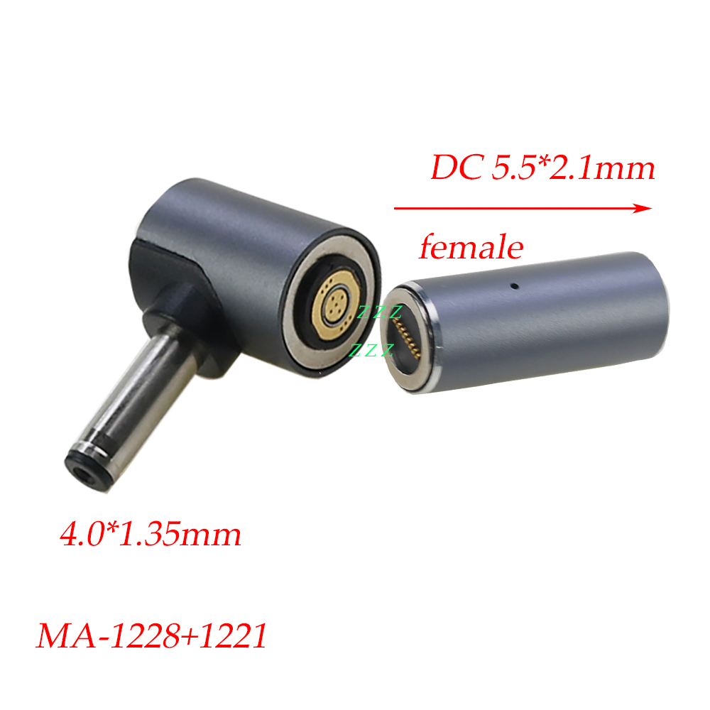 1set 8P Magnetic Fast Charging adapter 100W DC 5.5x2.1mm Female to 8Pin Round Connector to DC Plug Laptop Power Supply Charger: MULTI